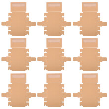 10Pcs Macaron PVC Boxes With Window For Dessert Shop