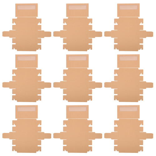 10Pcs Macaron PVC Boxes With Window For Dessert Shop
