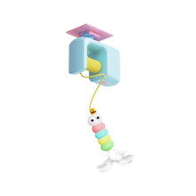 Entertainment Electric Cats Swing With Bells Feathered-Blue