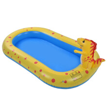 Backyard Inflatable Kids Pool Dinosaur Design 67 X 41 X 26in Outdoor Use