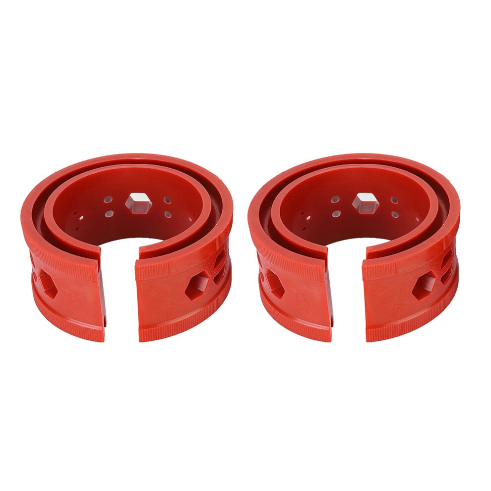 2Pcs Sebs Car Shock Buffer Set For Suspension Protection Red 4691363492937