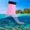 HISEA 3MM Pink Snorkeling Socks with Adjustable Hook Loop Design 13