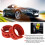 2 Stück/Set SEBS rotes Auto Stoßdämpfer-Puffer - Typ E 122 mm 6