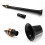 Black Pocket Mini Saxophone in C Key with Bag - Lightweight Plastic 40cm 3
