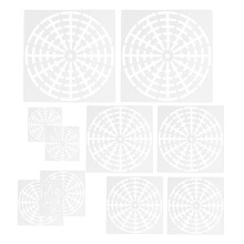 10 Stks Mandala Sjabloon: Herbruikbaar Voor DIY En Decoratie