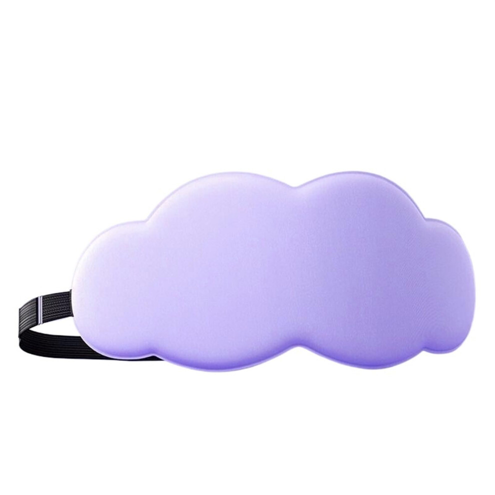 Purple Sleep Mask 3D Cartoon Soft Eye Cover Nap Eye Shade Sleeping Blindfold