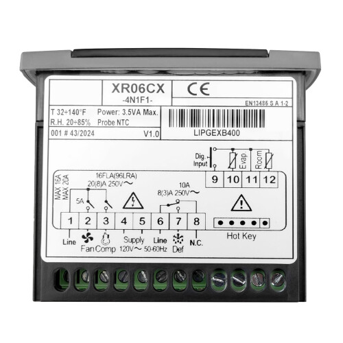 Thermostat haute sensibilité pour congélateurs commerciaux,