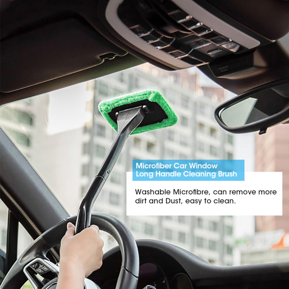 Long Handle Microfiber Windshield Brush for Cars Car Window Cleaning Green-image-OPC-PN6JRF6-NEW