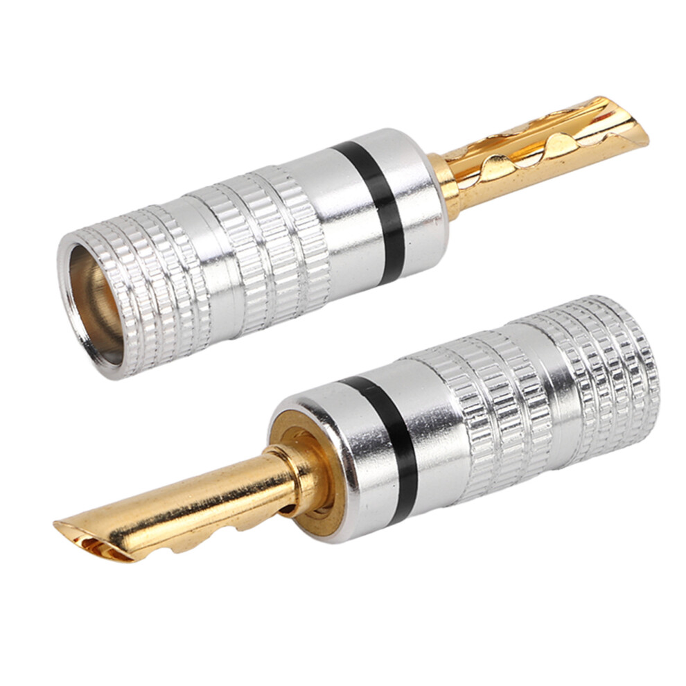 Solderless Banana Plugs 4Mm For Speakers 5Pcs J.10054 Gold 5031363489800