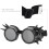 Vintage Spiked Steampunk Goggles Black Double Layer Windproof Cosplay 7