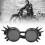 Vintage Spiked Steampunk Goggles Black Double Layer Windproof Cosplay 3