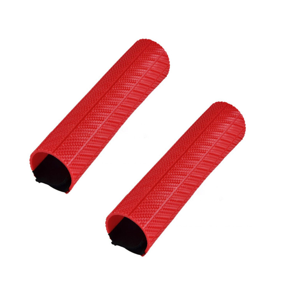 Motorcycle Fork Covers For Front Fork Tubes Motorbike Fork Gaiters Red 9323874066851