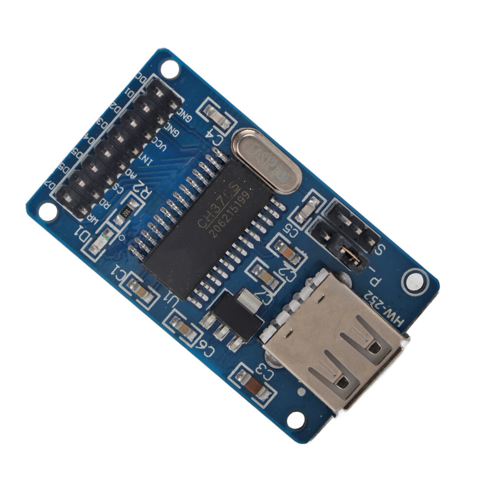 Hw-252A Ch376 Usb Module For Data Storage 8-Bit Parallel & Serial Port Support 7891363495953