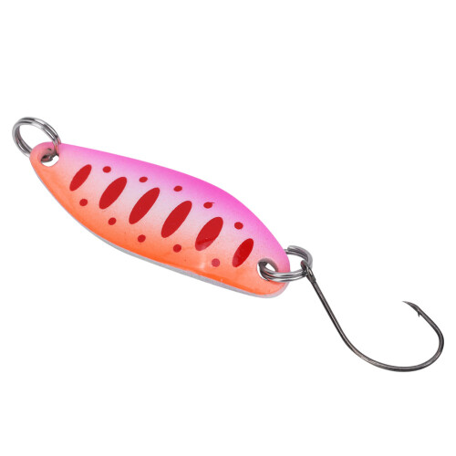 Forellen-Blinker-Köder 3.5g 3.4cm Orange Pink Dot