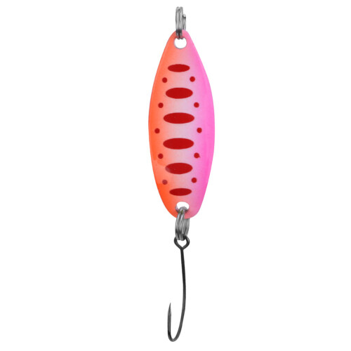 Forellen-Blinker-Köder 3.5g 3.4cm Orange Pink Dot 1