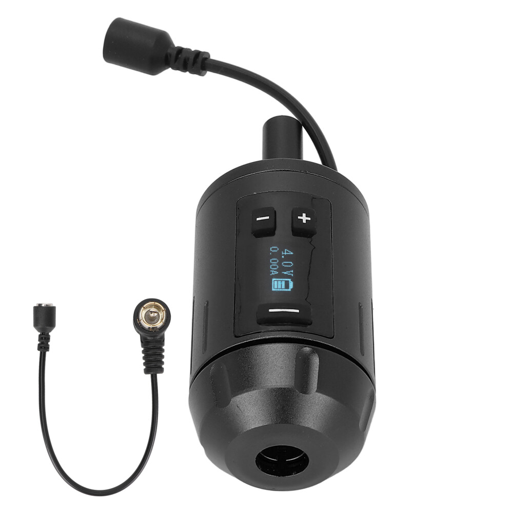 Cordless Tattoo Grip Machine 1300mAh LCD, Aluminum Alloy, RCA Interface