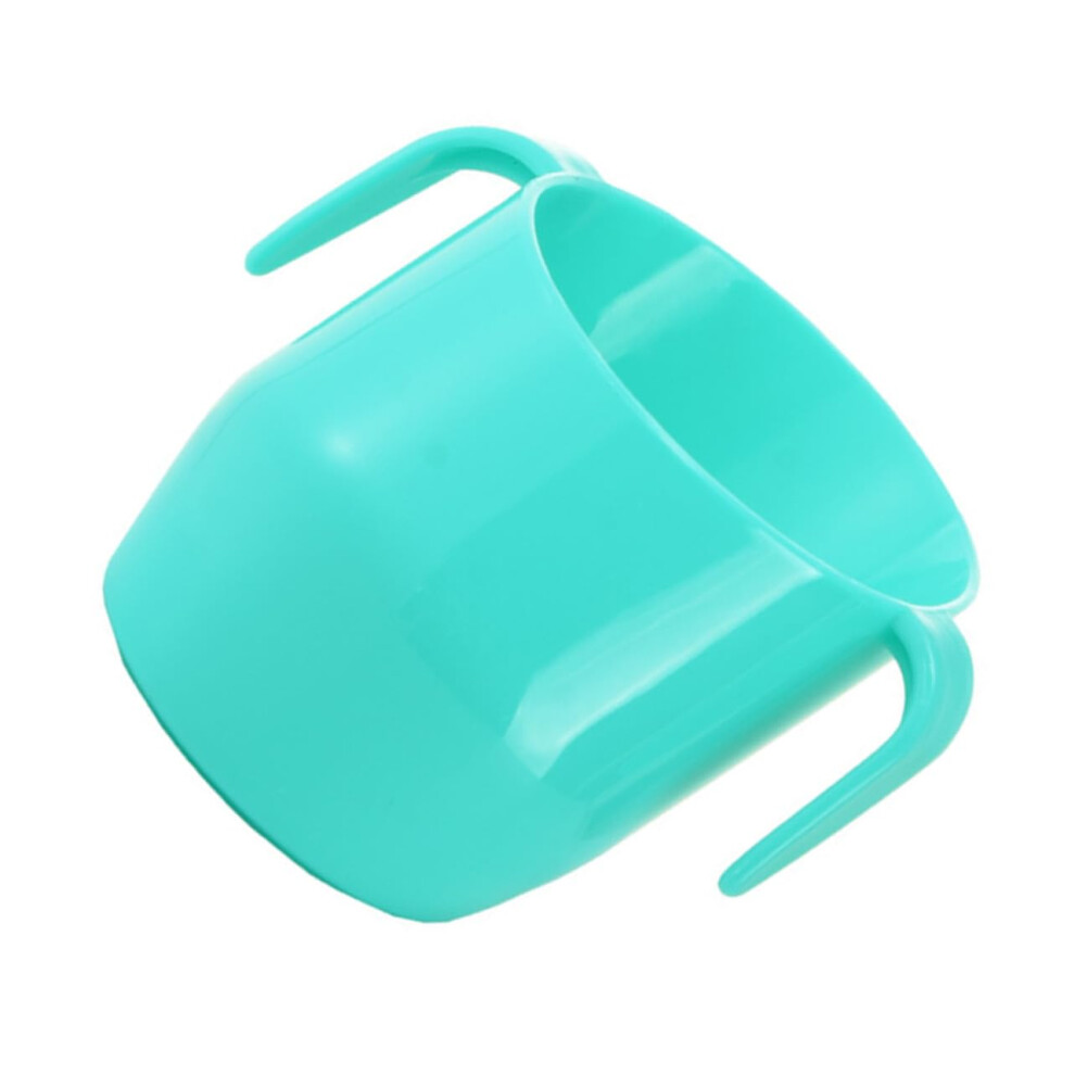Training Cup Mint Ergonomic Slanted Spout Double Handles Sippy Mug For Drinking Water Hydration Habits Green
