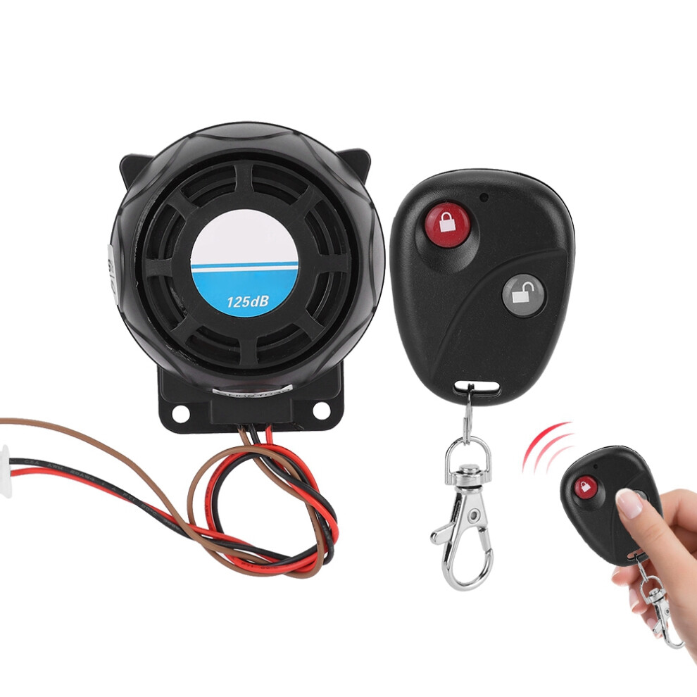 105-125Db Waterproof Flying Saucer Motorcycle Alarm Horn With Two Keys 6941363497585