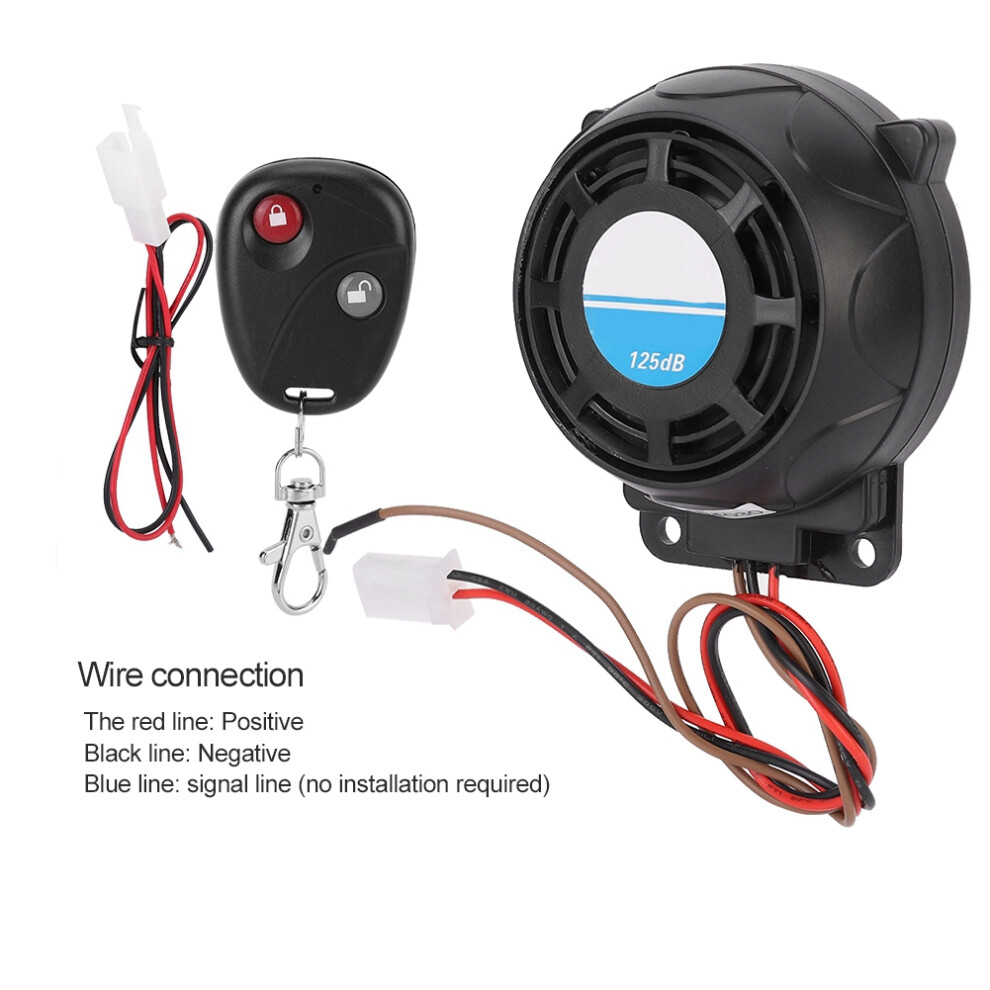 105-125Db Waterproof Motorcycle Remote Alarm Horn Security System 5081363497664