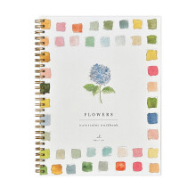Watercolor Workbook Kids Paper Sketchbook 12 Colour Paint For Beginners Flowers Theme Watercolor Supplies
