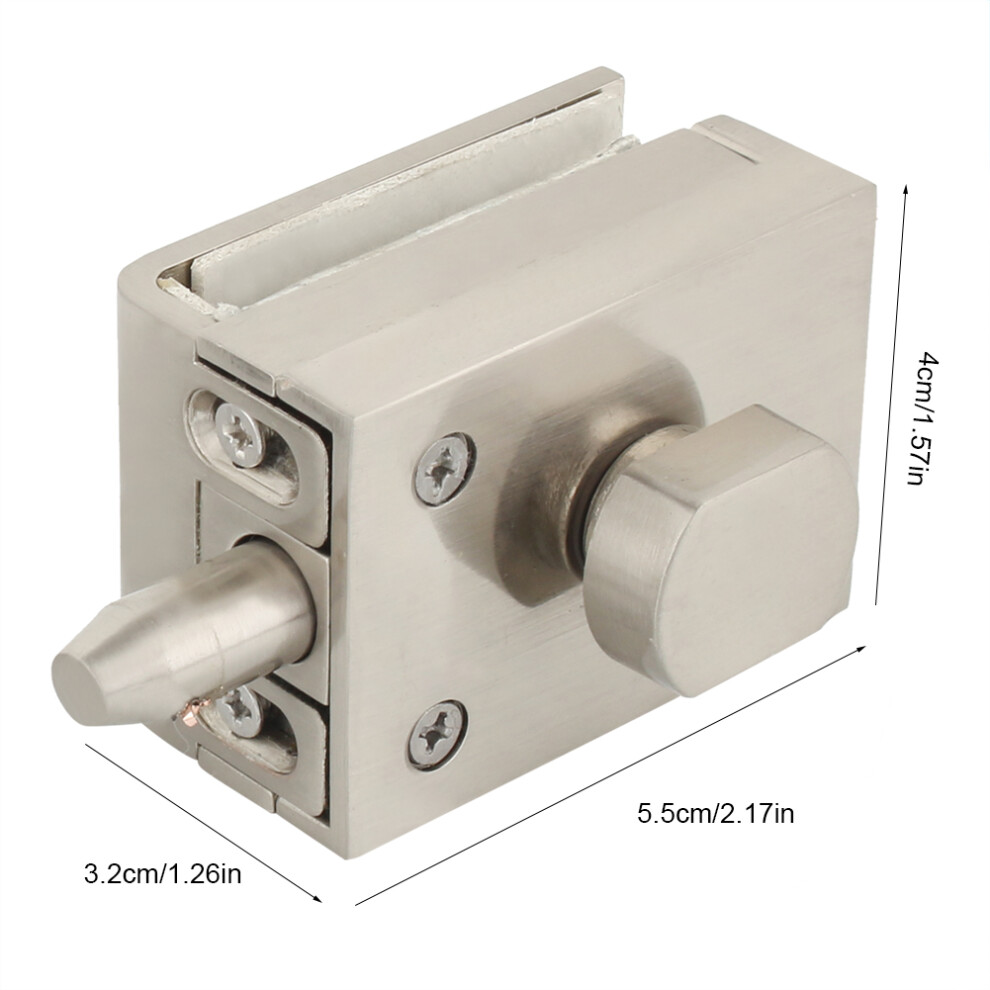 Bathroom Glass Door Lock Bolt Latch Rotary Knob For Home & Hotel Use 50Mm Size 8411363497499