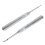 2er Pack V-Typ Kleiner 95 mm Edelstahl-Groover - Silber 5