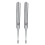 2er Pack V-Typ Kleiner 95 mm Edelstahl-Groover - Silber 2