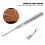 2er Pack V-Typ Kleiner 95 mm Edelstahl-Groover - Silber 9