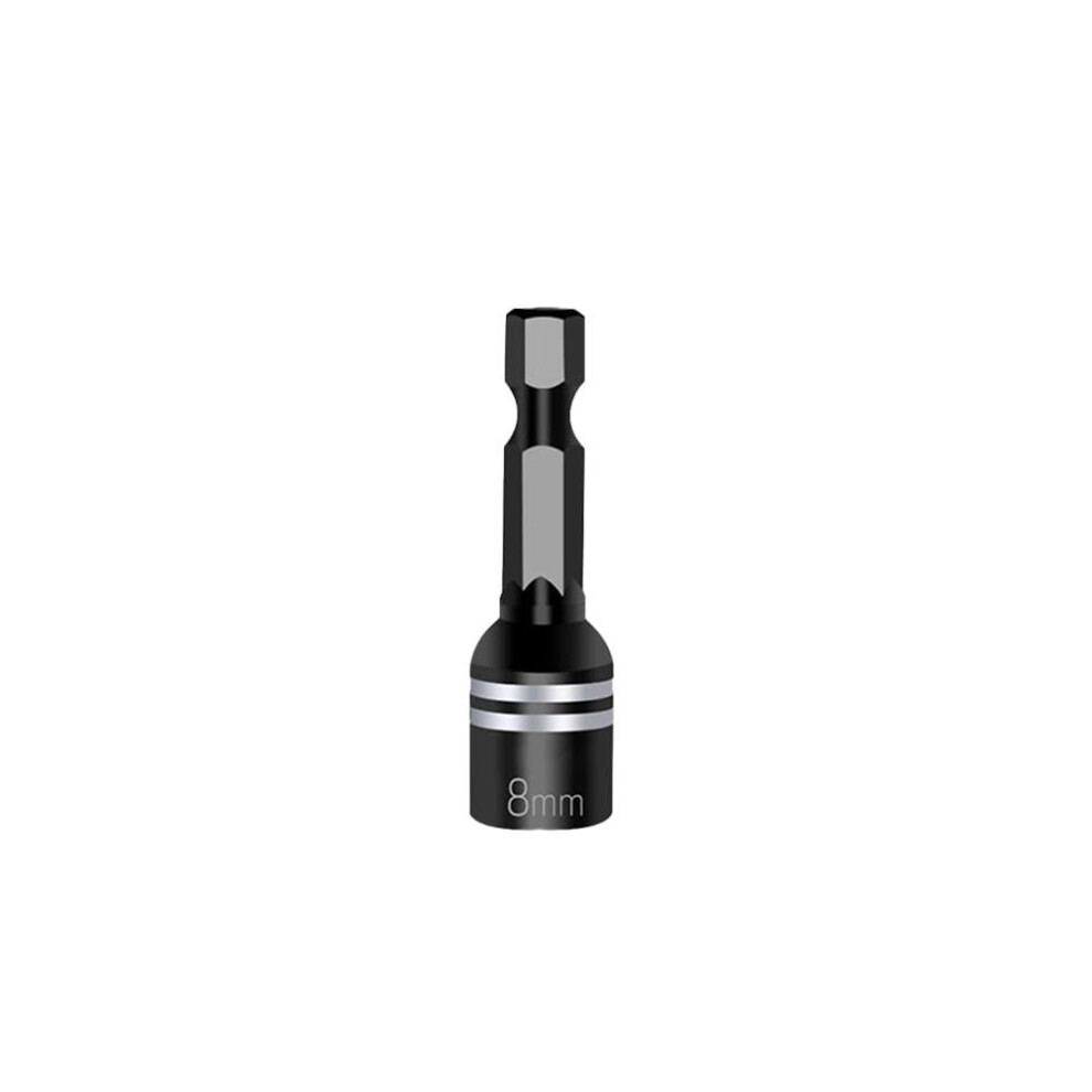 8Mm Hex Socket Magnetic Nut Driver Adapter 1/4 Inch Hex Shank For Pneumatic And Electric Screwdrivers 8X45mm 9105992323074