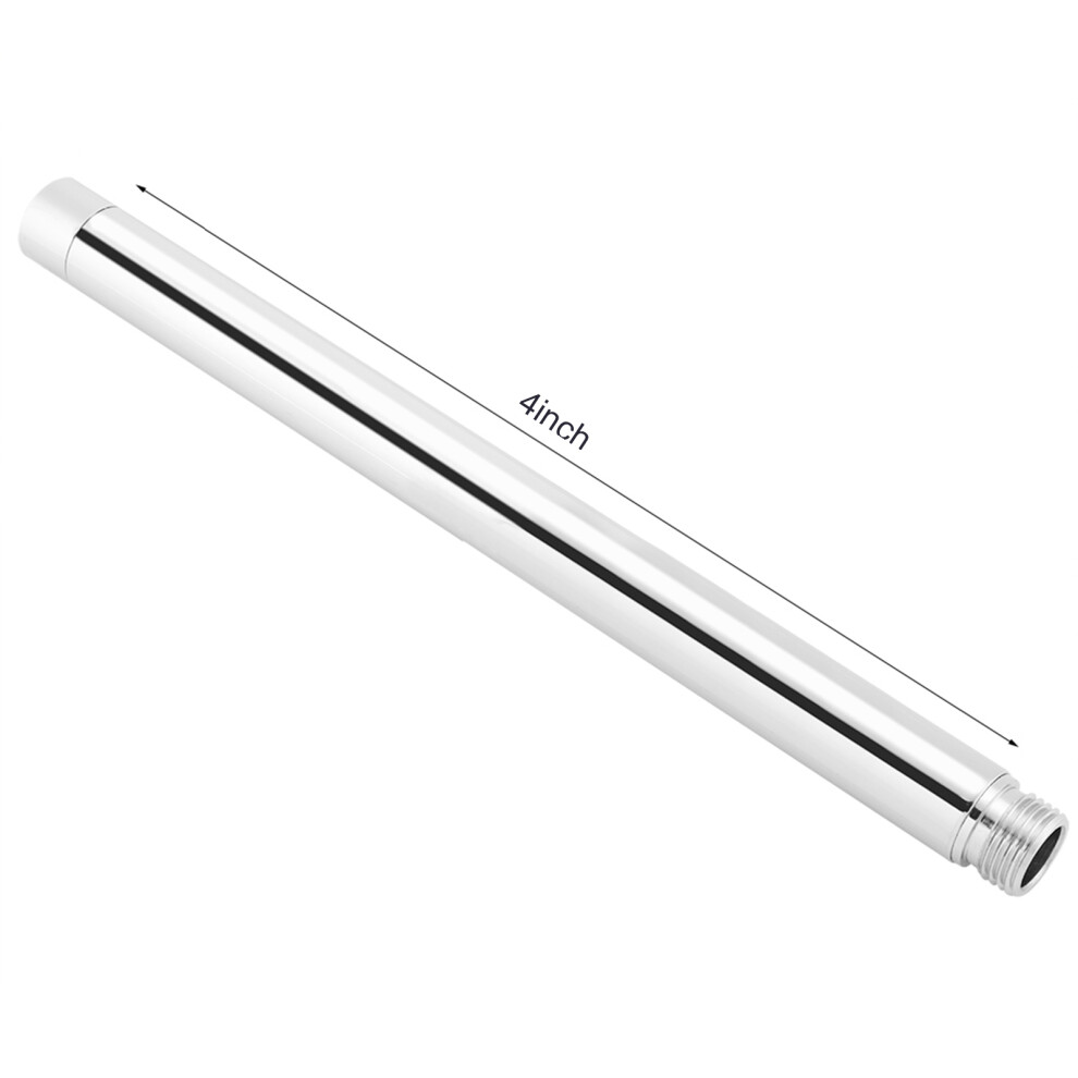 Stainless Steel 4in Shower Arm Extension Tube, G1/2" Standard