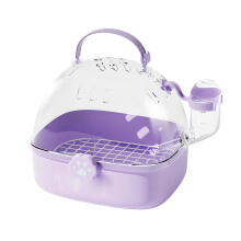 Bird Travel Cage Parakeet Travel Cage Budgie Carrier Case Lovebird Travel Cage Lightweight 18.4x16.3x17 cm Purple