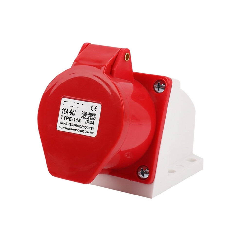 Industrial Exposed Socket 5Hole 5X16a Aviation Plug Socket Ip44 Waterproof Zq115 5 Core Solid 9323874068893