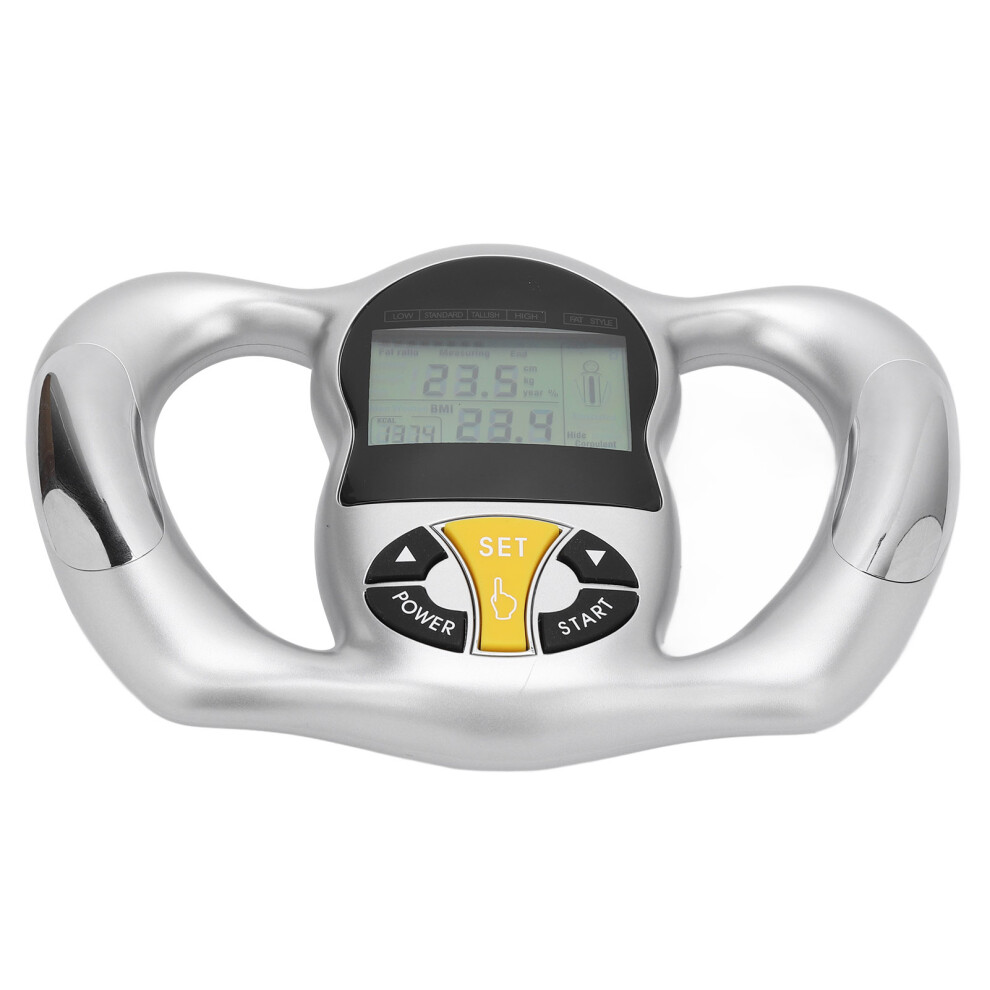 Portable Body Fat & BMI Analyzer with Memory Ideal for Weight Loss