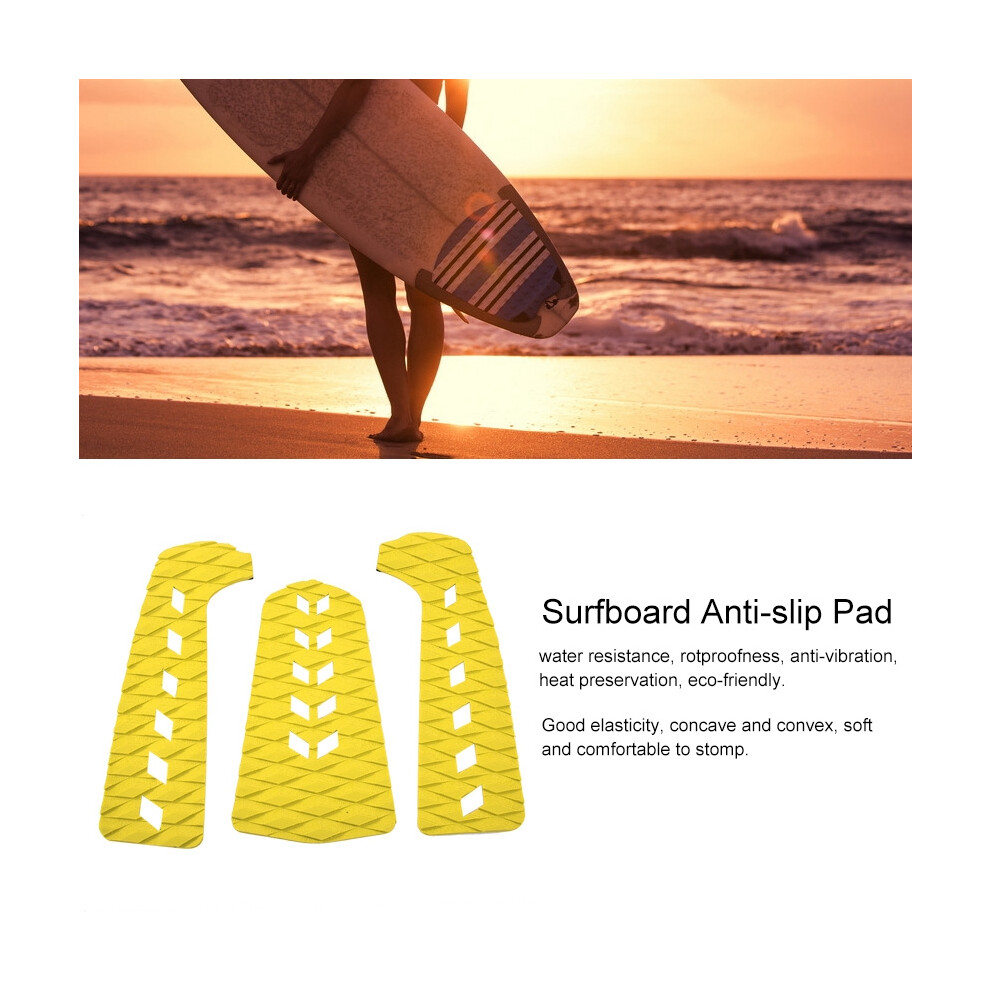 EVA Anti Slip Stomp Pad for Surfboard Longboard Yellow 30.5x8.8cm-image-OPC-PN6JVDC-NEW