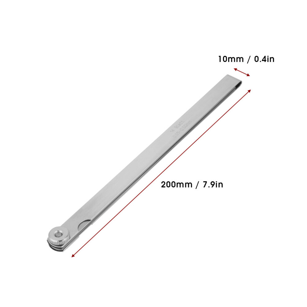 High Precision 200Mm Feeler Gauge Tool For Slot & Gap Inspection 8761363500249
