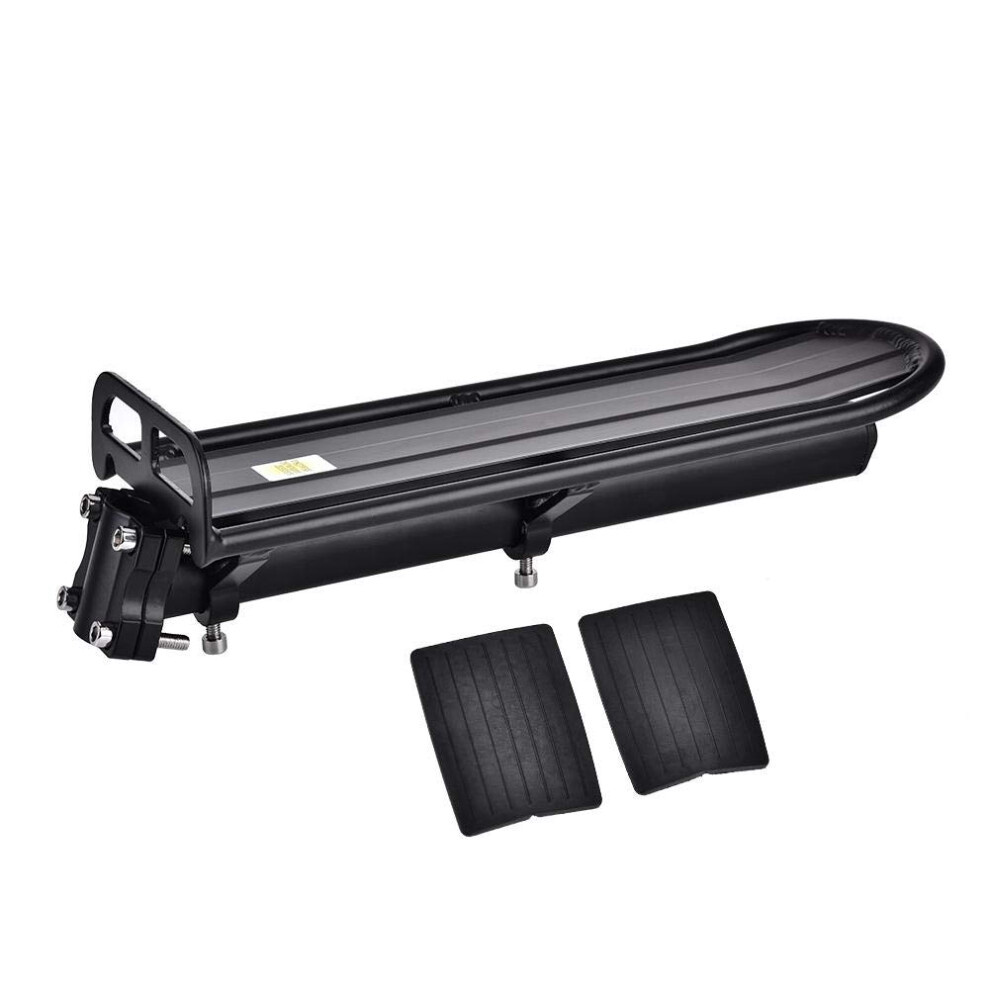 Aluminum Alloy Bike Rear Rack Â 10 Kg Max Load, 33.3X11.7cm Black 4601363500167