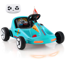 12V Kids Electric Go Kart with Remote and 3 Speeds and Lights