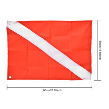 Rot&Weiß Taucherflagge 50x60cm Sicherheitsmarker