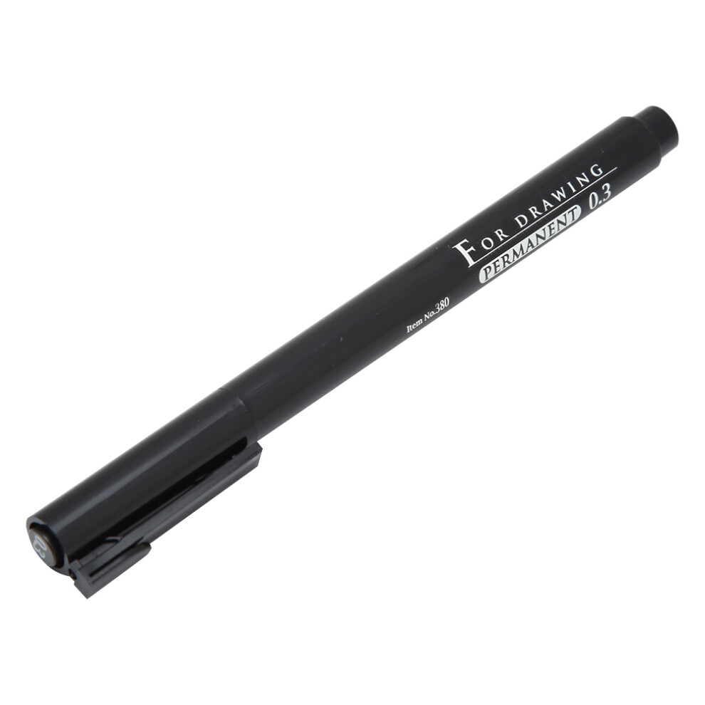 Black Oily Ink Micron Liner Pen 0.3Mm Fine Tip For Drawing & Sketching 3761363500732