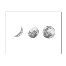 Australische Mondphasen Leinwand-Wandkunst White090-6 rahmenloses Wanddekor für Zuhause