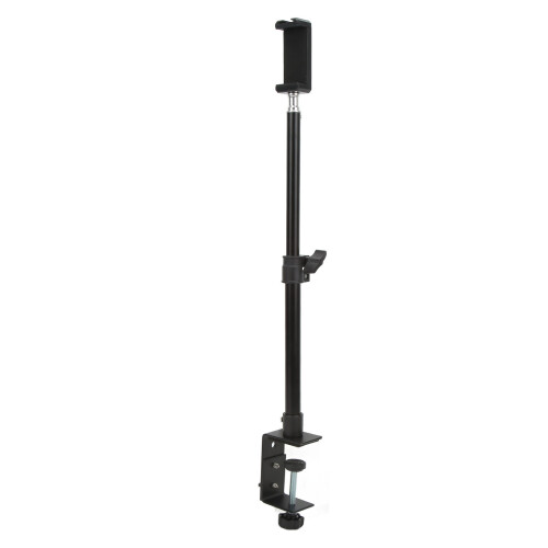 Retractable Camera Desk Mount Clamp Light Stand for Phone Webcam 41cm