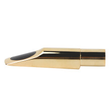 Metal Bariton Saxophone Mouthpiece with Cap, 10.5cm, Gold