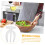2Pack Reusable Salad Claws Multifunctional Tableware For Fruit And Vegetable Serving Forks White 5