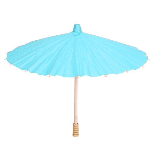 DIY Papierregenschirm 23x30cm blau für Kinder 1