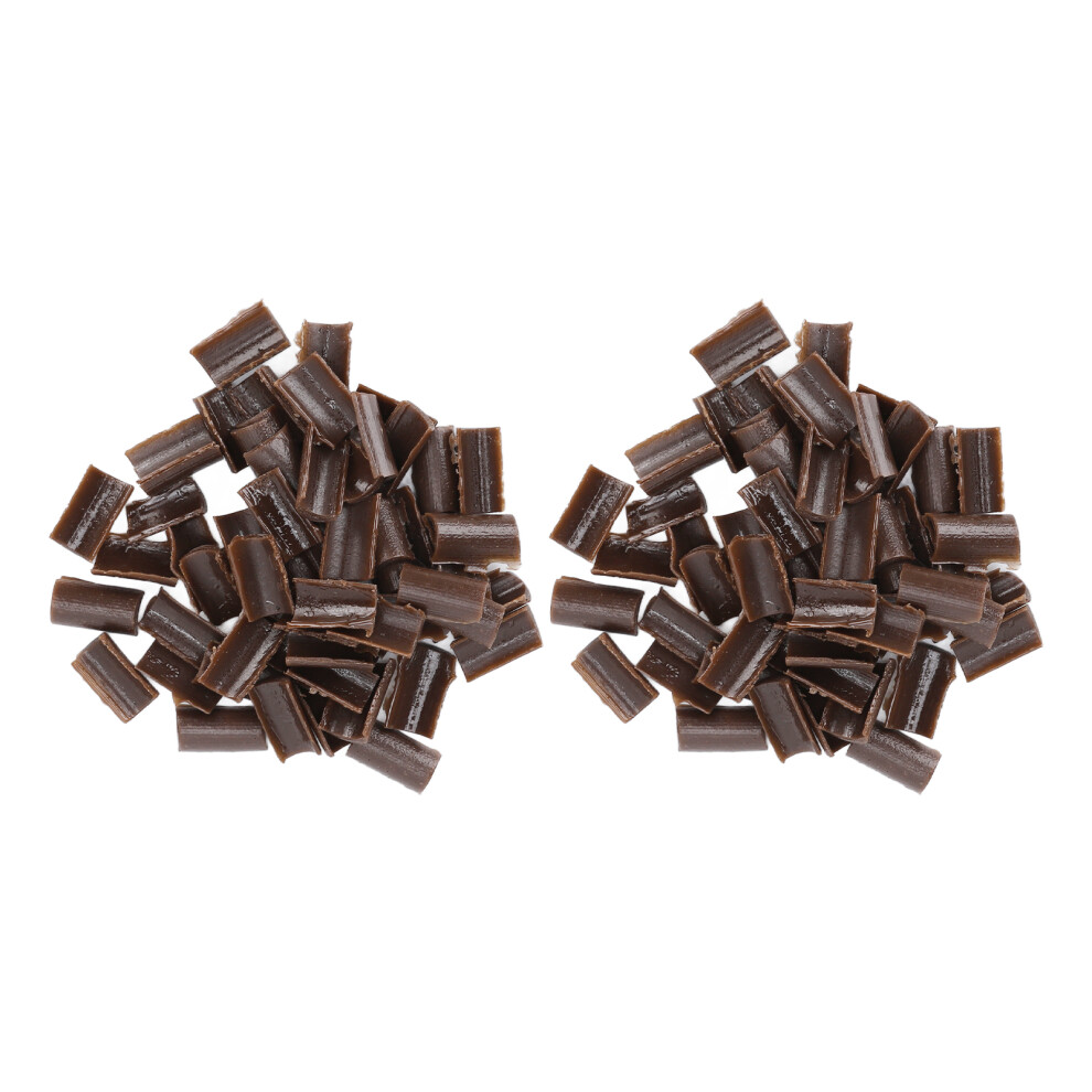 Unisex Brown Thermal Bonding U Tip Hair Extension Granules 2 Bags For Home & Salon