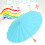 DIY Papierregenschirm 23x30cm blau für Kinder 8