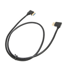 DP 1.4 32,4 Gbit/s 1 m 90 DP-Kabel Schwarz