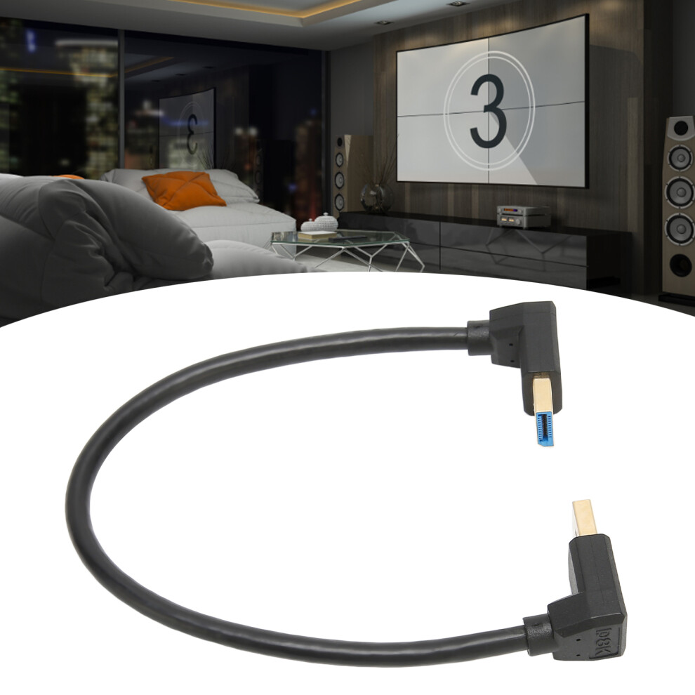 Male To Male Displayport 1.4 Cable 90 Degree 8K/60Hz 32.4Gbps Transfer 8701363503635