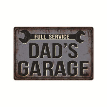 Retro-Blechschild, rund, Conors-Design, rahmenlose