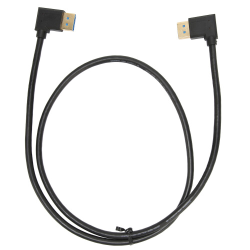 DP 1.4 32,4 Gbit/s 1 m 90 DP-Kabel Schwarz 1